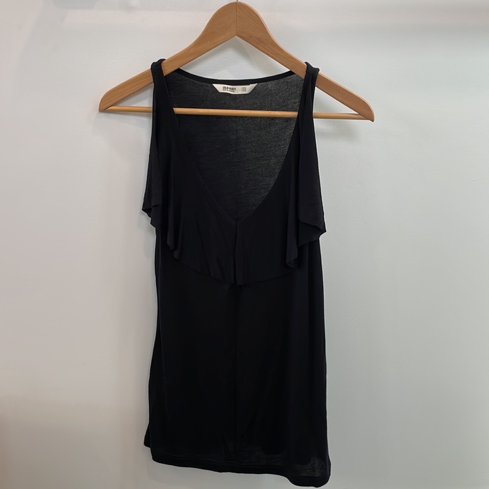 Old Navy black flowy tank xs